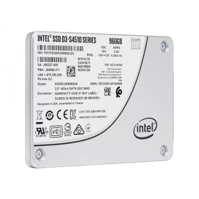 Intel Solid State Drive SSDSC2KB480G8 D3-S4510 480GB 2.5 inch SATA 6GB/S