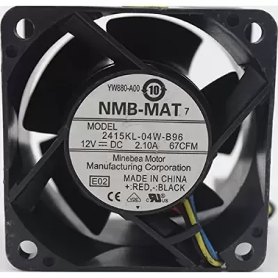 NMB-MAT 2415KL-04W-B96 12V 2.10A 67CFM 4wires Cooling Fan