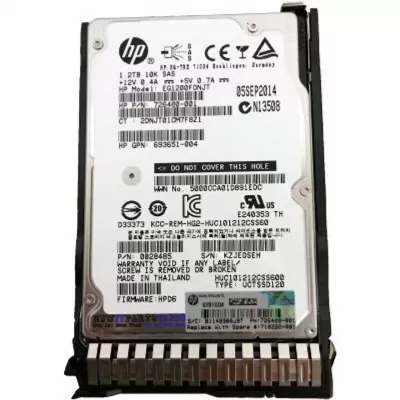 HP G8 G9 V2 1.2TB 10k 6Gbps 2.5inch SAS hard disk 693651-004