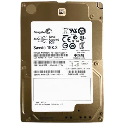 Seagate 300GB 15K RPM SAS 6Gbps 2.5 Inch Hard Drive 9SW066-175