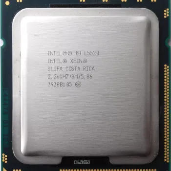 Intel Xeon processor L5520 8M Cache 2.26 GHz 5.86 GT/s Intel QPI