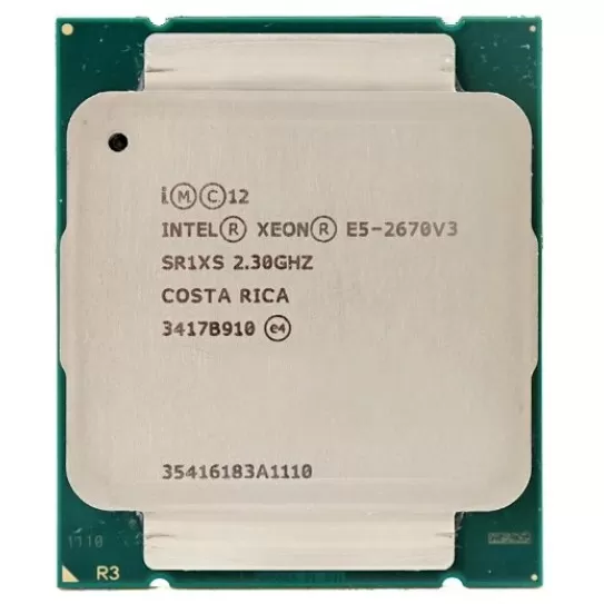 Intel CPU Xeon E5-2670V3 2.30GHz 30Mキャッシュ LGA2011-3 BX80644E52670V3 BOX Intel Xeon E5-2670 V3 CPU 12-Core 2.3GHz SR1XS 30MB 120W LGA 2011-3  Processor