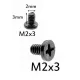 Laptop M2x3 Width 2MM Height 3MM Screw - 50 Pieces