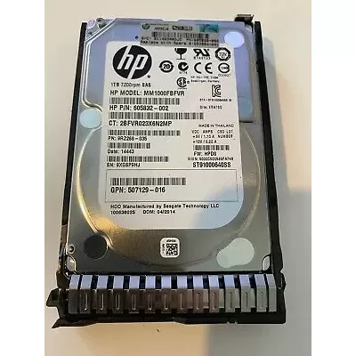 HP 1TB 2.5 Inch SAS 7200 RPM Hard Disk 653954 605832-002 9RZ268-035 MM1000FBFVR