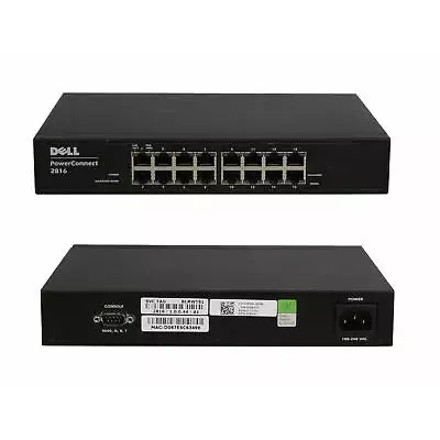 Dell power connect 2816 16 port ethernet managed switch 0C833K