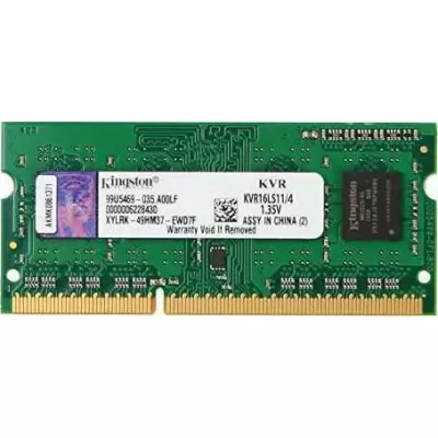 Kingston KVR16LS11/4 4GB DDR3 PC3L -12800 laptop memory