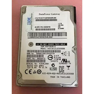 IBM 1.2tb 10k 6g 2.5" sas hdd 0B28475 00AD079 00AD076