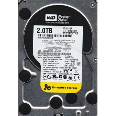 Western Digital 2tb 7.2k rpm 3g 3.5 inch sata hard disk WD2002FYPS-02W3B0