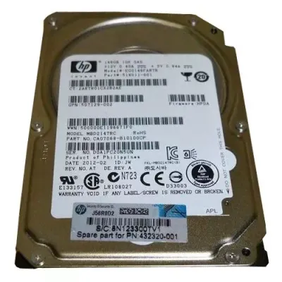 HP 146gb 10k 2.5" 6g DP sas hdd 507283-001