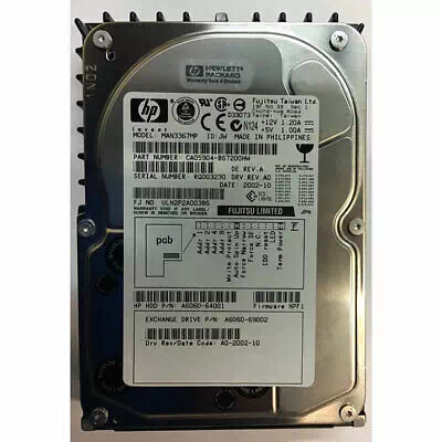 HP 36.4GB 10K RPM 3.5 Inch USCSI 80 PIN HDD 0950-4227