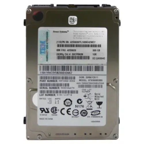 IBM 300gb 10k 6g 2.5" sas hdd 42D0630 42D0628 IBM 300gb 10k 6g 2.5" sas hdd 42D0630 42D0628