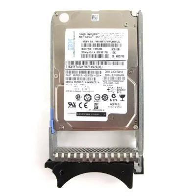 IBM 300gb 15k sas 2.5inch hdd74Y6496 IBM 300gb 15k sas 2.5inch hdd74Y6496