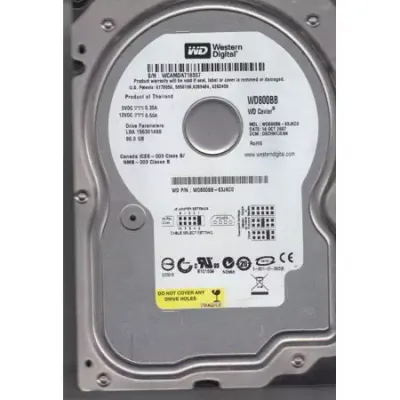 WD 80gb 7.2k rpm 3.5 inch IDE hard disk WD800BB-63JKC0