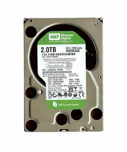western digital green 2TB internal 7.2k 3.5inch SATA hdd