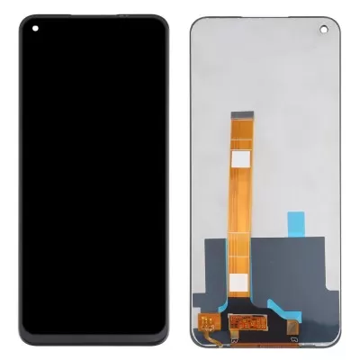 LCD with Touch Screen for Realme Narzo 30 5G - Black (Display Glass Combo Folder)