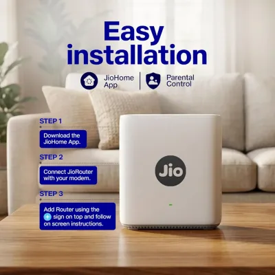 JIO JIDU6601 WiFi 6 Dual Band Gigabyte Router 2402 Mbps 5GHz 2.4GHz No Return