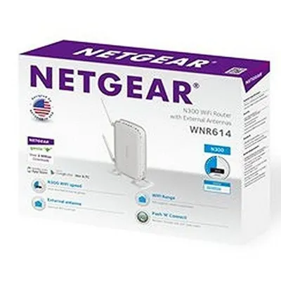 NEW Netgear WNR614 N300 Wi-Fi Router White