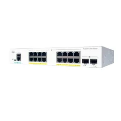 Cisco Catalyst C1000-16P-E-2G-L 16-Port Gigabit PoE+ Managed Switch with 2×1G SFP Uplink Ports Cisco Catalyst C1000-16P-E-2G-L 16-Port Gigabit PoE+ Managed Switch with 2×1G SFP Uplink Ports