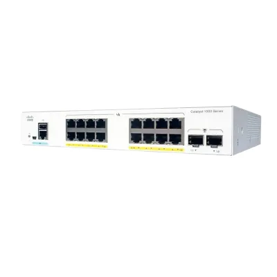 Cisco Catalyst C1000-16P-E-2G-L 16-Port Gigabit PoE+ Managed Switch with 2×1G SFP Uplink Ports Cisco Catalyst C1000-16P-E-2G-L 16-Port Gigabit PoE+ Managed Switch with 2×1G SFP Uplink Ports