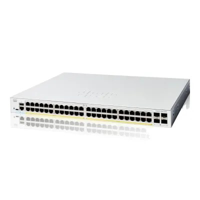 Cisco Business C1200-48P-4G 48-Port Gigabit PoE+ Managed Switch with 4×1G SFP Uplink Ports Cisco Business C1200-48P-4G 48-Port Gigabit PoE+ Managed Switch with 4×1G SFP Uplink Ports
