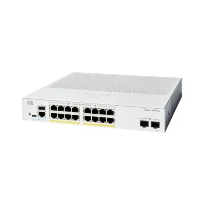 Cisco Business C1300-16P-4X 16-Port Gigabit PoE+ Managed Switch with 4×10G SFP+ Uplink Ports Cisco Business C1300-16P-4X 16-Port Gigabit PoE+ Managed Switch with 4×10G SFP+ Uplink Ports