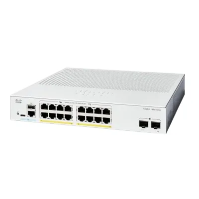 Cisco Catalyst C1300-16T-2G 16-Port Gigabit Managed Switch with 2×1G SFP Uplinks Cisco Catalyst C1300-16T-2G 16-Port Gigabit Managed Switch with 2×1G SFP Uplinks