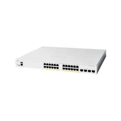 Cisco Catalyst C1300-24FP-4G Managed Switch | 24-Port Gigabit Full PoE+ Layer 3 Switch | 4×1G SFP Uplink Ports | Enterprise Network Switch Cisco Catalyst C1300-24FP-4G Managed Switch | 24-Port Gigabit Full PoE+ Layer 3 Switch | 4×1G SFP Uplink Ports | Enterprise Network Switch
