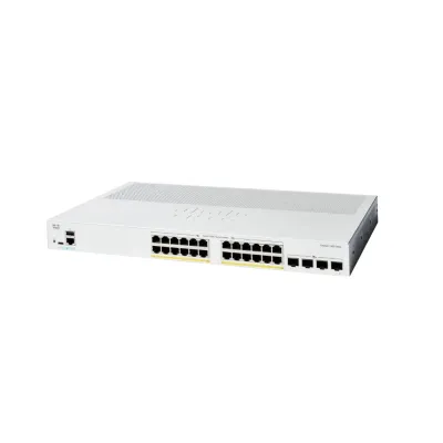Cisco Catalyst C1300-24P-4X 24-Port Gigabit PoE+ Managed Switch | 24×1G RJ45 Ports | 4×10G SFP+ Uplink Ports | Layer 3 Network Switch
