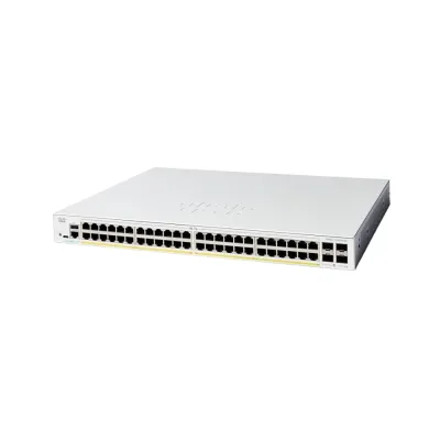 Cisco Catalyst C1300-48P-4G Switch | 48-Port Gigabit PoE+ Managed Network Switch with 4×1G SFP Uplink Ports | Layer 2+ Enterprise Ethernet Switch Cisco Catalyst C1300-48P-4G Switch | 48-Port Gigabit PoE+ Managed Network Switch with 4×1G SFP Uplink Ports | Layer 2+ Enterprise Ethernet Switch
