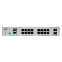 Cisco Catalyst C2960L-16PS-LL 16-Port Gigabit PoE+ Managed Network Switch | 2 x 1G SFP Uplinks | 120W PoE Budget | LAN Base Cisco Catalyst C2960L-16PS-LL 16-Port Gigabit PoE+ Managed Network Switch | 2 x 1G SFP Uplinks | 120W PoE Budget | LAN Base