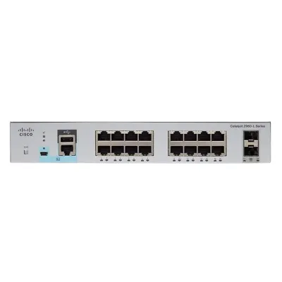Cisco Catalyst C2960L-16PS-LL 16-Port Gigabit PoE+ Managed Network Switch | 2 x 1G SFP Uplinks | 120W PoE Budget | LAN Base Cisco Catalyst C2960L-16PS-LL 16-Port Gigabit PoE+ Managed Network Switch | 2 x 1G SFP Uplinks | 120W PoE Budget | LAN Base