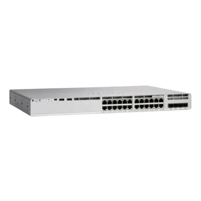 Cisco Catalyst C9200-24PXG-E Switch | 24-Port Multigigabit PoE+ | 8 × 10G SFP+ Uplinks | Layer 3 Managed Enterprise Switch | Network Essentials | Refurbished