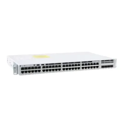 Cisco Catalyst C9200L-48P-4X Managed Switch – 48-Port Gigabit PoE+ Switch with 4×10G SFP+ Uplinks, LAN Base, Layer 3 Support, Single SMPS