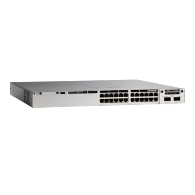 Cisco Catalyst C9300-24S-M Switch | 24-Port SFP Fiber Managed Switch | Multigigabit Enterprise Network Switch | Modular Uplink Support | StackWise-480 | Layer 3 Switch