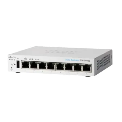 Cisco CBS250-8T-D Smart Switch | 8-Port Gigabit Ethernet Switch | Business 250 Series Managed Network Switch | Layer 2 Smart Switch Cisco CBS250-8T-D Smart Switch | 8-Port Gigabit Ethernet Switch | Business 250 Series Managed Network Switch | Layer 2 Smart Switch