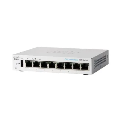 Cisco CBS250-8T-D Smart Switch | 8-Port Gigabit Ethernet Switch | Business 250 Series Managed Network Switch | Layer 2 Smart Switch Cisco CBS250-8T-D Smart Switch | 8-Port Gigabit Ethernet Switch | Business 250 Series Managed Network Switch | Layer 2 Smart Switch