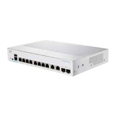 Cisco CBS250-8T-E-2G-NA 8-Port Gigabit Smart Managed Switch with 2×1G SFP Uplink Ports