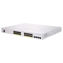 Cisco CBS350-24FP-4G-NA 24-Port Gigabit PoE+ Managed Switch with 4×1G SFP Uplinks Cisco CBS350-24FP-4G-NA 24-Port Gigabit PoE+ Managed Switch with 4×1G SFP Uplinks
