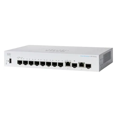 Cisco CBS350-8S-E-2G-NA 8-Port Gigabit SFP Managed Switch with 2× Combo RJ-45/SFP Uplinks Cisco CBS350-8S-E-2G-NA 8-Port Gigabit SFP Managed Switch with 2× Combo RJ-45/SFP Uplinks