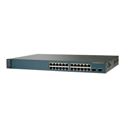 Cisco Catalyst 3750V2 WS-C3750V2-24TS-E 24-Port Fast Ethernet Managed Switch with 2 SFP Uplinks Cisco Catalyst 3750V2 WS-C3750V2-24TS-E 24-Port Fast Ethernet Managed Switch with 2 SFP Uplinks