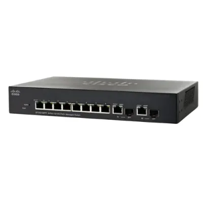 Cisco SF302-08PP-K9-NA 8-Port 10/100 PoE+ Managed Switch with 2× Gigabit Uplinks | Layer 3 Cisco SF302-08PP-K9-NA 8-Port 10/100 PoE+ Managed Switch with 2× Gigabit Uplinks | Layer 3