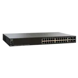 Cisco SG350-28P 28-Port Gigabit PoE+ Managed Switch | 24× Gigabit Ethernet Ports + 4× Gigabit Combo Uplink Ports | Layer 3 Managed Switch | 195W PoE Budget | Small Business Series Cisco SG350-28P 28-Port Gigabit PoE+ Managed Switch | 24× Gigabit Ethernet Ports + 4× Gigabit Combo Uplink Ports | Layer 3 Managed Switch | 195W PoE Budget | Small Business Series