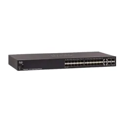 Cisco SG350-28SFP 28-Port Gigabit Managed SFP Switch | 24 SFP Ports + 4 Gigabit RJ45 Uplink | Layer 3 Network Switch Cisco SG350-28SFP 28-Port Gigabit Managed SFP Switch | 24 SFP Ports + 4 Gigabit RJ45 Uplink | Layer 3 Network Switch