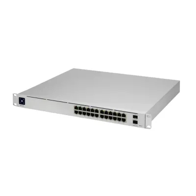 Ubiquiti UniFi USW-PRO-24-POE 24-Port Gigabit Layer 3 PoE Managed Switch with 2× 10G SFP+ Ubiquiti UniFi USW-PRO-24-POE 24-Port Gigabit Layer 3 PoE Managed Switch with 2× 10G SFP+