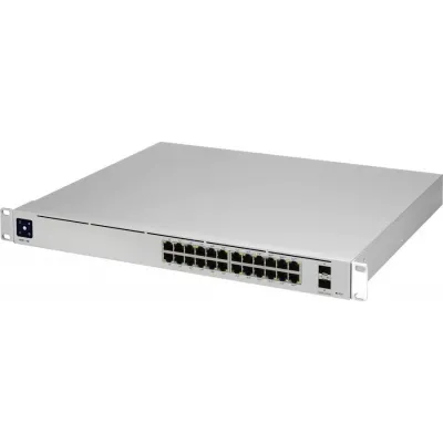 Ubiquiti UniFi USW-PRO-24-POE 24-Port Gigabit Layer 3 PoE Managed Switch with 2× 10G SFP+ Ubiquiti UniFi USW-PRO-24-POE 24-Port Gigabit Layer 3 PoE Managed Switch with 2× 10G SFP+
