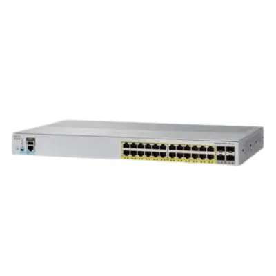 Cisco Catalyst WS-C2960L-24TQ-LL 24-Port Gigabit Ethernet Managed Switch with 4 x 10G SFP+ Uplinks | Refurbished Cisco Catalyst WS-C2960L-24TQ-LL 24-Port Gigabit Ethernet Managed Switch with 4 x 10G SFP+ Uplinks | Refurbished