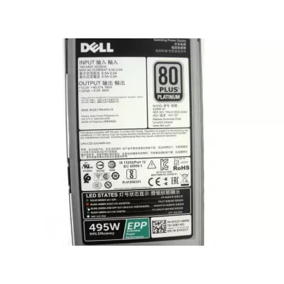 TH1CT 0TH1CT 495W for Dell Poweredge R630 R730 Power Supply E495E-S1