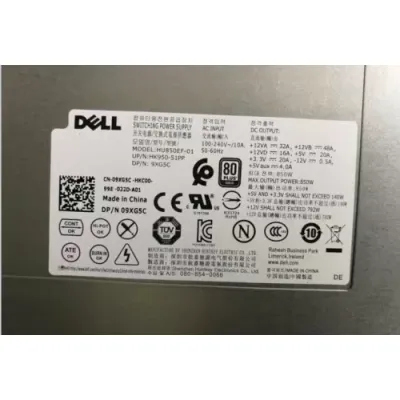 Dell 80+ Gold 850W Switching Power Supply HU850EF-01 9XG5C 09XG5C