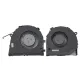 CAQL GPU + CPU Cooling Fan for Dell G3-3579 3779 G5 5587 Gaming Laptop, P/N: 0TJHF2 0GWMFV, One Pair Fan