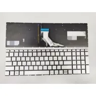 Silver Backlit Keyboard For HP 15-DA 15-DB 15-DF 15-DX 15G-DR 15-CR 15s-du 15s-fq 15s-eq 15-CS 255 G7
